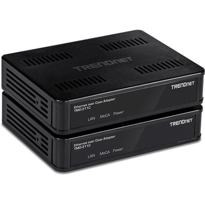 Adaptateur Ethernet sur câble coaxial TRENDNet MoCA 2.0 (lot de 2) (TMO-311C2K)