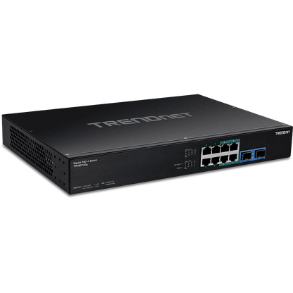 Conmutador TRENDNet Gigabit 4PPoE PoE++ de 10 puertos (TPE-BG102G)