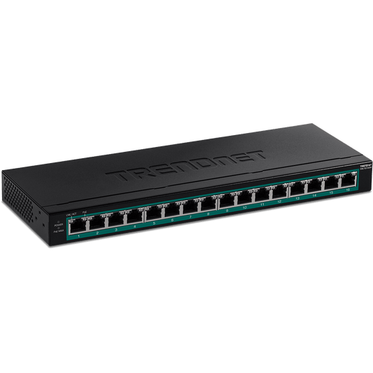 Commutateur Gigabit PoE+ TRENDnet 16 ports (120 W PoE) (TPE-TG161H)