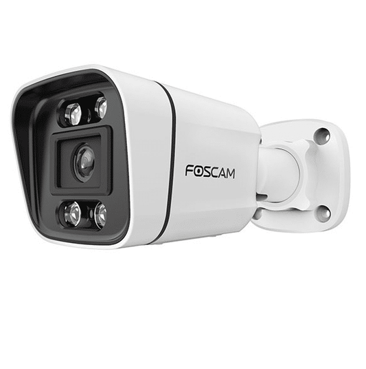 Caméra Bullet Foscam 8MP 4K PoE avec IA, LED IR, sirène, projecteur, micro et haut-parleur (V8EP)