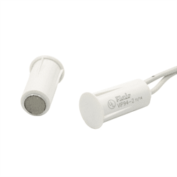 Flair Stubby Recessed Contact 3/8" x 3/4", 3/4" Gap White (VIP94-2)