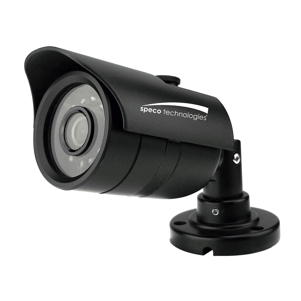 Speco 2MP HDTVI Day/Night Camera w/12 IR LEDs, 3.6mm Lens, Black Housing (SPE-VL62T)