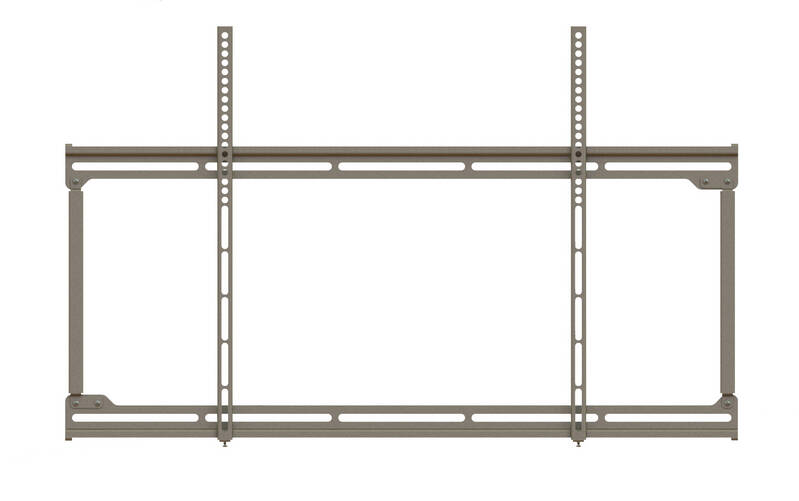 VMP Large (42" - 70") TV / Monitor Flat Panel Flush Mount - Silver (VMP-FP-LFV)