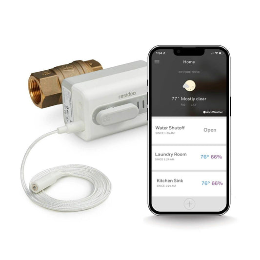 Resideo WiFi Water Shut Off Valve 3/4 Inch NPT (VWS02Y-3/4)