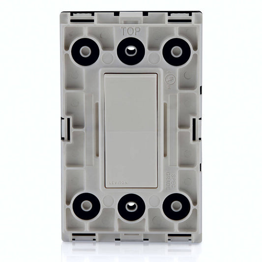 Interrupteur unipolaire résistant aux intempéries Leviton Decora, gris (W5601-2GY)