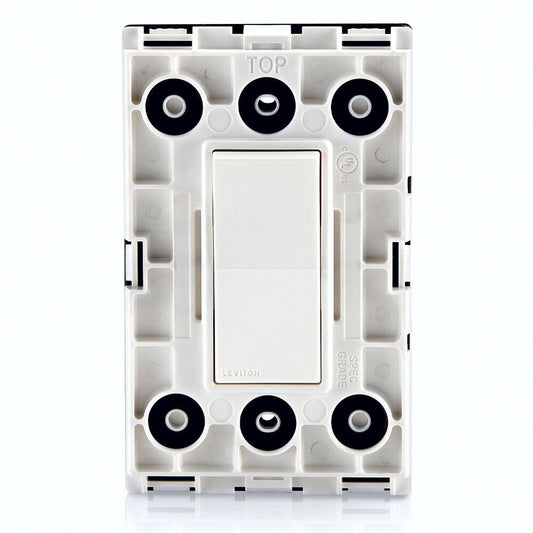 Interruptor de 3 vías Leviton Decora resistente a la intemperie, blanco (W5603-2W)