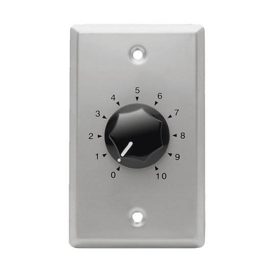 Speco 10W 70/25V Mono Attenuator with Wall Plate (SPE-WAT10)