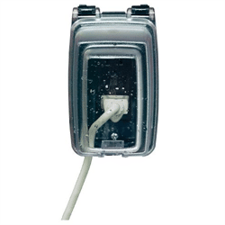 Intermatic Single Gang Vertical In Use Weatherproof Receptacle Cover, Deep,Clear (WP1010C)