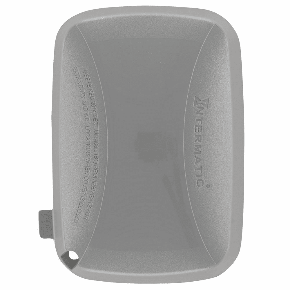 Intermatic Extra Duty In Use Weatherproof Cover,Single Gang,VRT/HZ,2.25",Gray (WP5000G)
