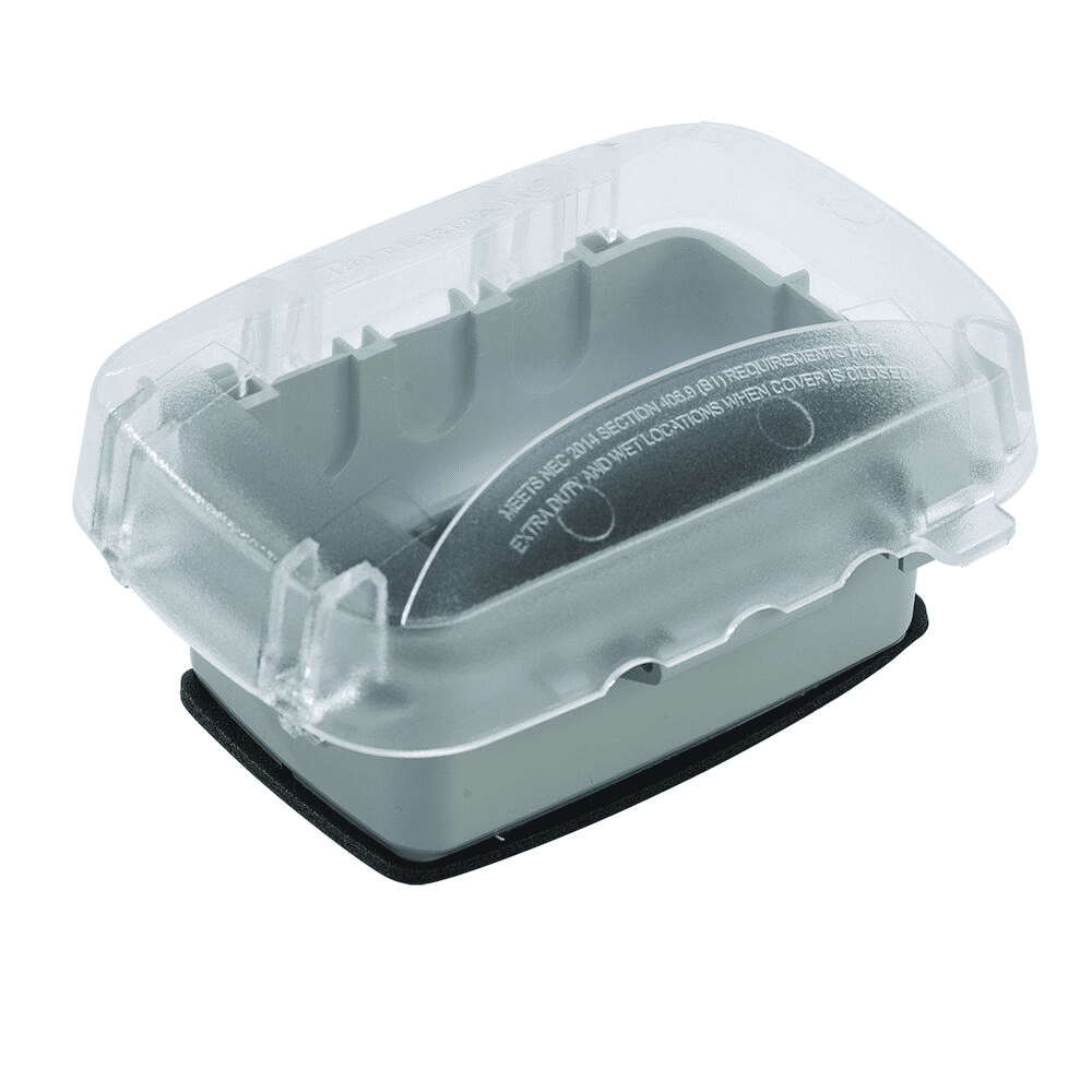 Intermatic Extra Duty In Use Weatherproof Cover,Single Gang,VRT/HZ,2.75",Clear (WP5100C)