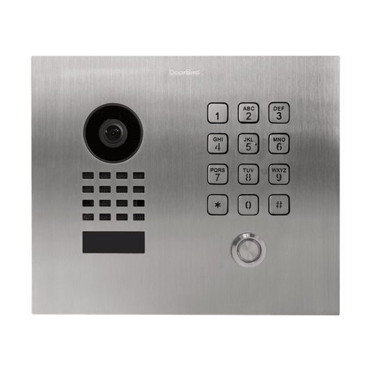 DoorBird IP Video Door Station, Classic, Flush-mount, Stainless Steel V2A (D1101KHV2A-FM)