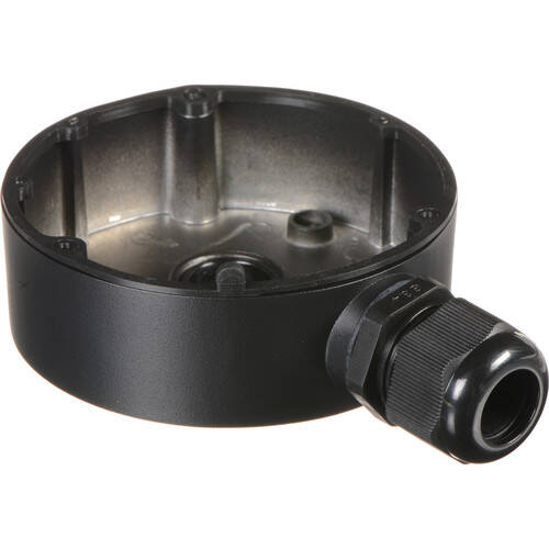 Soporte Hikvision, base de conducto, 110 mm, negro (DS-1280ZJ-DM18 (Negro) (CB110B))